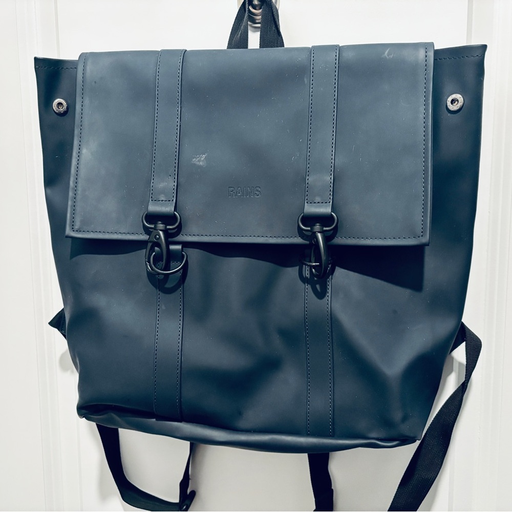 Rains Navy Mini Backpack